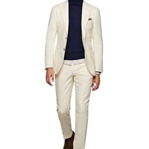 NWT SuitSupply Jort off-white 36R
